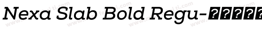 Nexa Slab Bold Regu字体转换